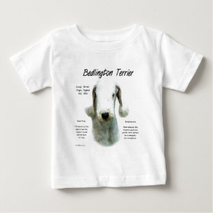 T-shirts História de Bedlington Terrier; Tudo Sobre Bedling