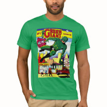 História em quadrinhos gigante verde do vintage