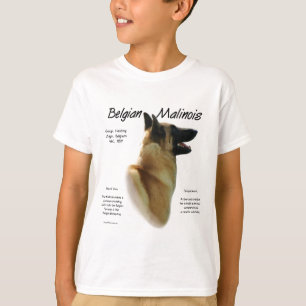 T-shirts História Malinois belga; tudo sobre Malinois