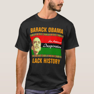 T-shirts História preta de Obama (2 tomados partido)