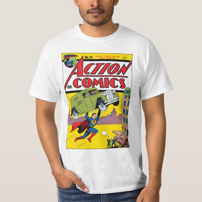 T-shirts Histórias em quadrinhos de ação nº 33 (Frente)