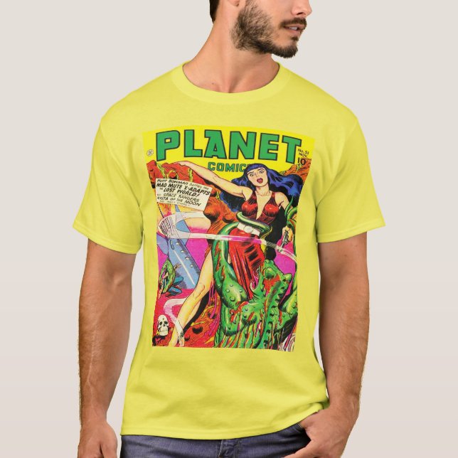 T-shirts histórias em quadrinhos do PLANETA SCSI FI, de 194 (Frente)