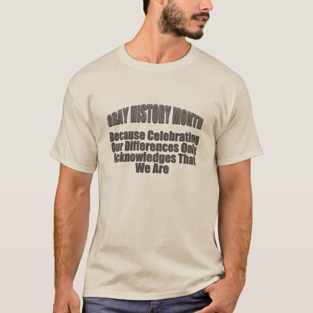 T-shirts Histórico de cinzas Mês (Frente)