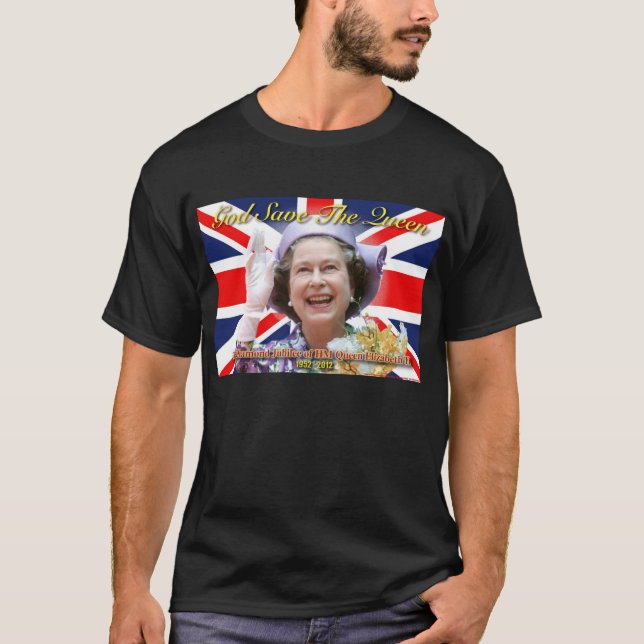 T-shirts HM Queen Elizabeth II Diamond Jubilee (Frente)