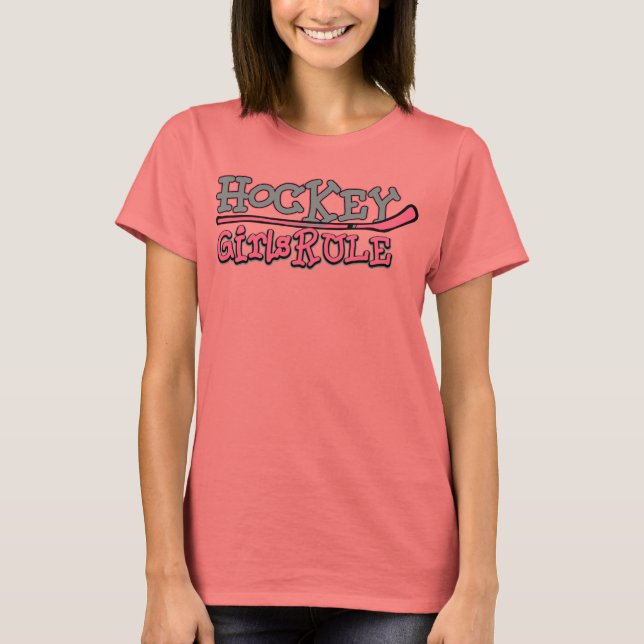 T-shirts Hockey - Regra das Meninas (Frente)