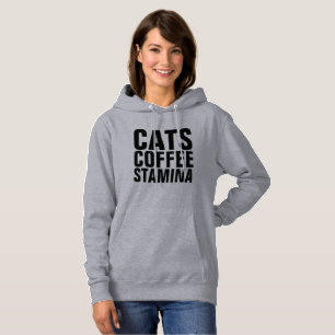 T-shirts Hodies de café do café da espécie STAMINA Cat