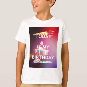 T-SHIRTS HOJE É MEU ANIVERSÁRIO