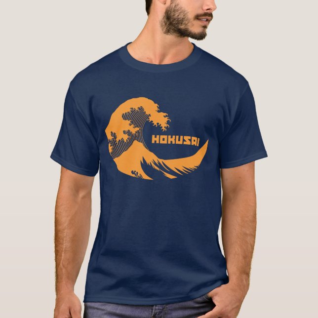 T-shirts Hokusai - a grande onda (Frente)