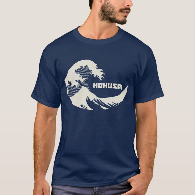 T-shirts Hokusai - a grande onda (Frente)