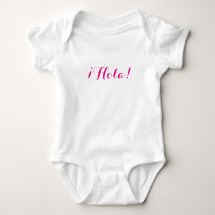 T-shirts Hola - presente para o bebê - personalize