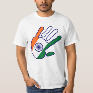 T-shirts HoliES - Mão de Sinalizador da Índia