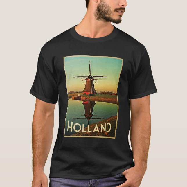 T-shirts Holland Windmill (Frente)