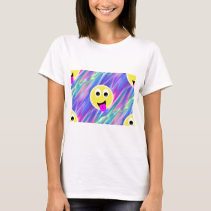 T-shirts holograma de emoji