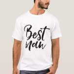 T-shirts Homem à moda da tipografia | da escova da<br><div class="desc">Design na moda e chique da festa de casamento.</div>