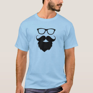 T-shirts Homem com Barba Engraçada Totalmente Crescida