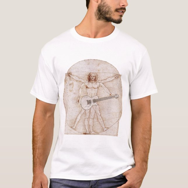 T-shirts Homem de Vitruvian (Frente)