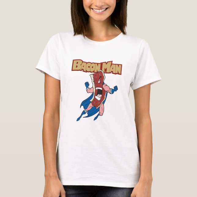 T-shirts Homem do bacon (Frente)