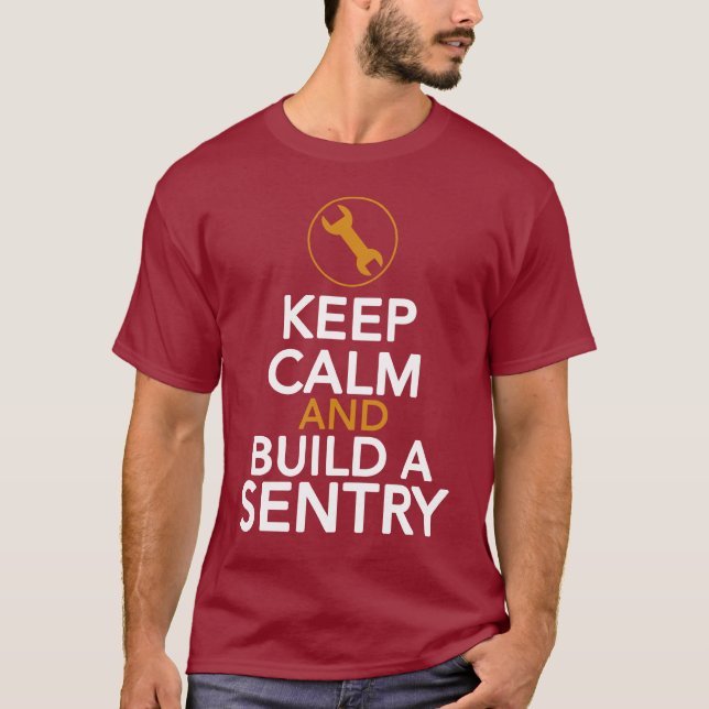 T-shirts Homem do engenheiro [construa uma sentinela] (Frente)
