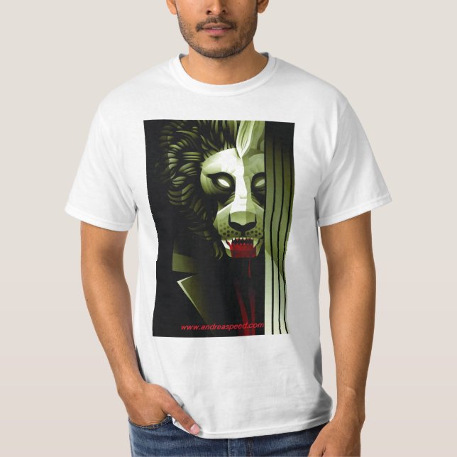 T-shirts Homem do leão de James Turner (Frente)