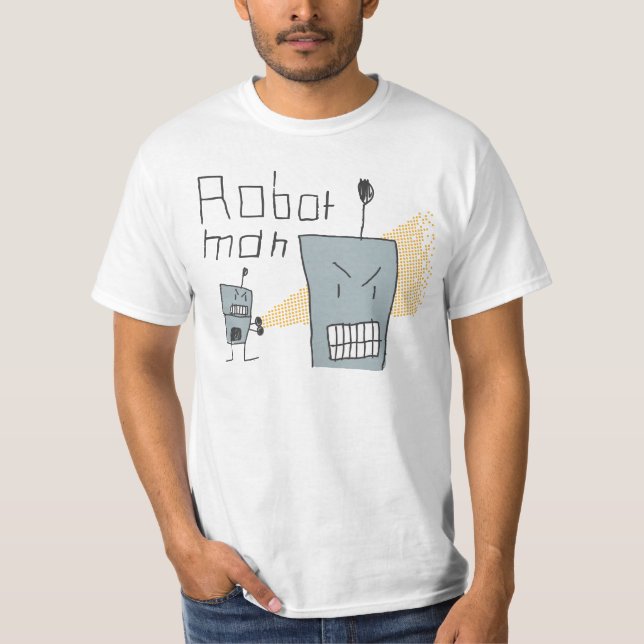 T-shirts Homem do robô (Frente)