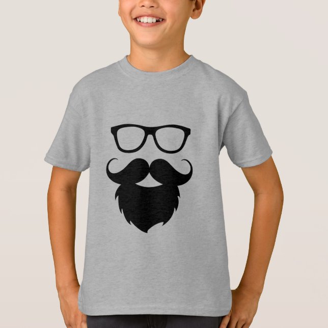 T-shirts Homem engraçado maduro da barba (Frente)