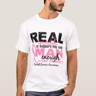 T-shirts Homem real bastante bastante cancro da mama da