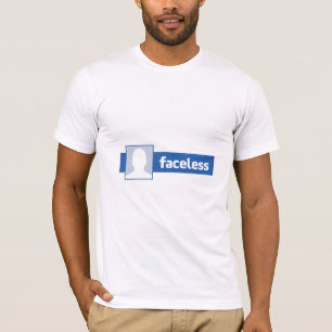 T-shirts Homem Sem Rosto - Foto de Perfil Anônimo
