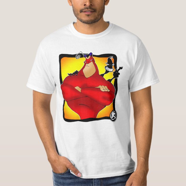 T-shirts Homem & T espectaculares de Stickman (Frente)
