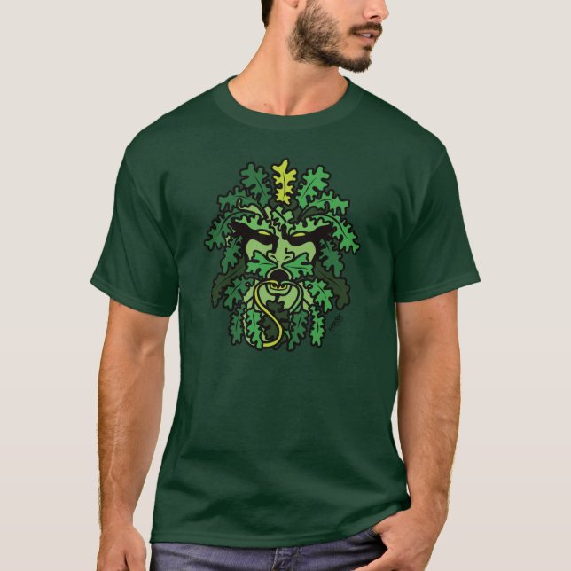 T-shirts Homem verde (Frente)