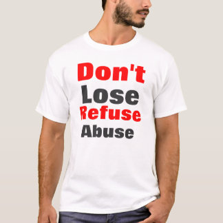 T-shirts Homens antiabuso