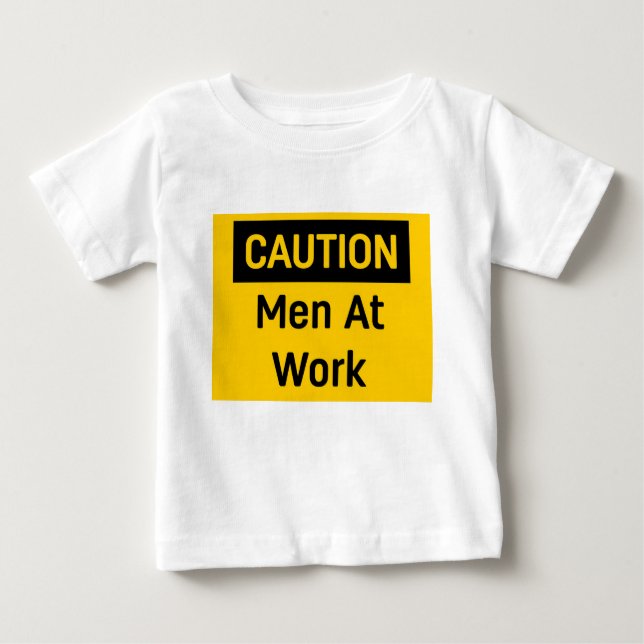 T-shirts Homens de cuidado no trabalho (Frente)
