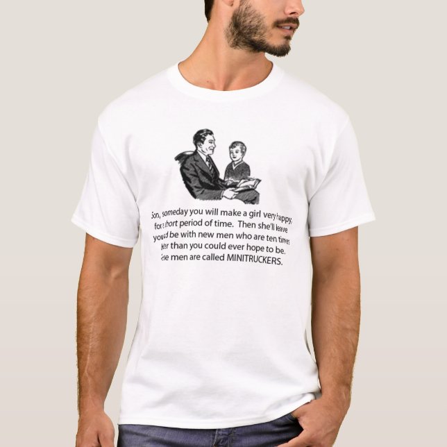 T-shirts Homens de Minitrucker (Frente)