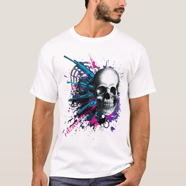 T-shirts Homens do fechamento e da carga (Frente)