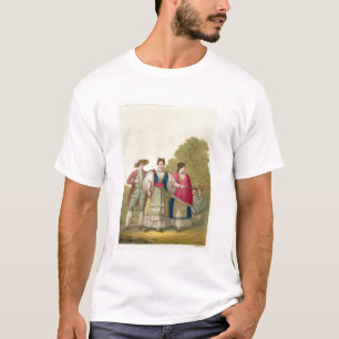 T-shirts Homens e mulheres peruanos no traje tradicional