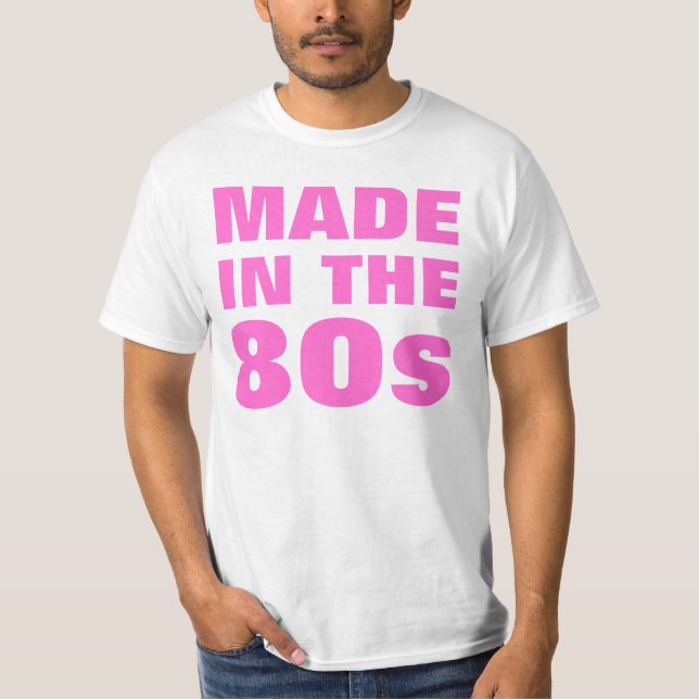 T-shirts Homens feitos no anos 80 (Frente)
