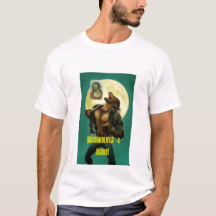 T-shirts Homens-lobo para Jesus!