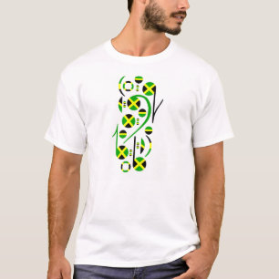 T-shirts Homens & mulheres das notas musicais da bandeira