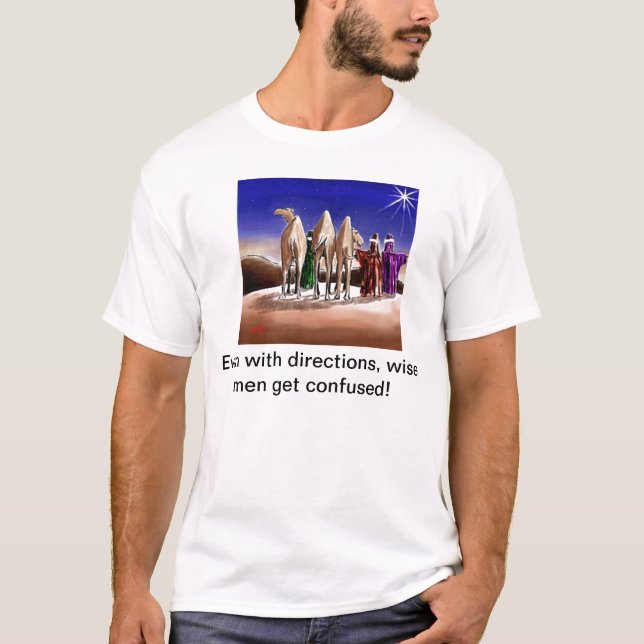 T-shirts Homens sábios confusos (Frente)