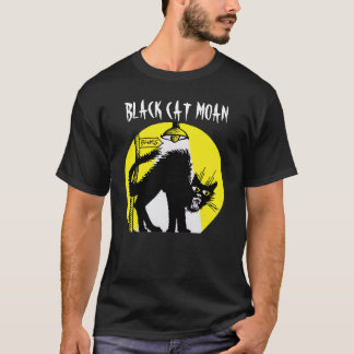 T-shirts Homens T do gemido do gato preto