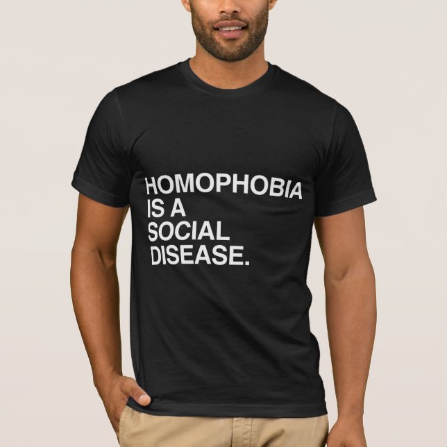 T-SHIRTS HOMOFOBIA É UMA DOENÇA SOCIAL (Frente)