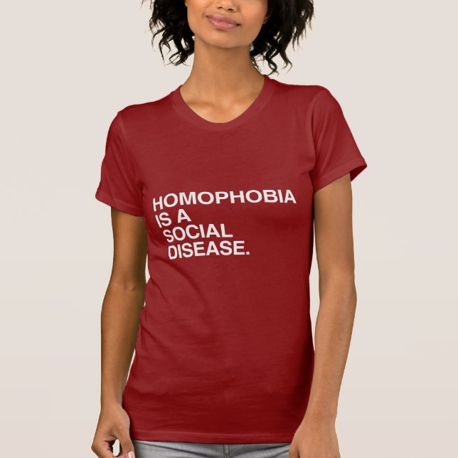 T-SHIRTS HOMOFOBIA É UMA DOENÇA SOCIAL (Frente)