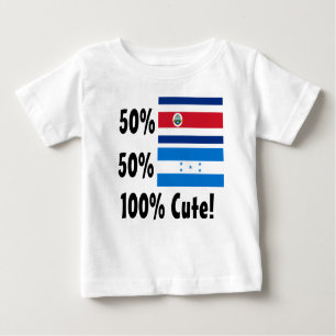 T-shirts Honduran 100% de Rican 50% da costela de 50%