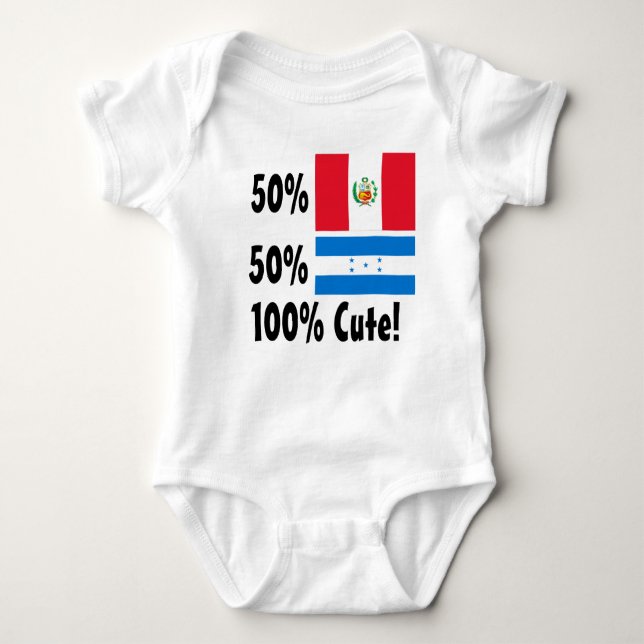 T-shirts Honduran 100% dos Peruvian 50% de 50% bonito (Frente)