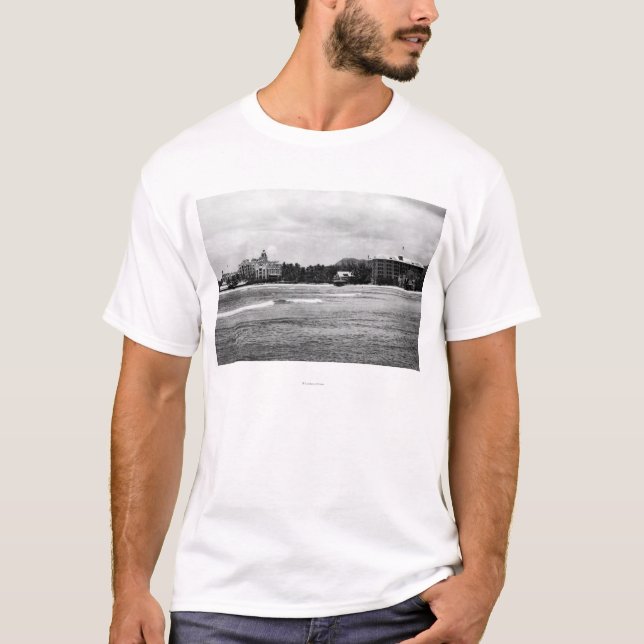 T-shirts Honolulu, HA - vista de Moana & Hawaiian real (Frente)