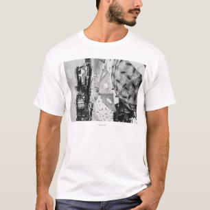 T-shirts Honolulu, Havaí - vista da praia de Waikiki