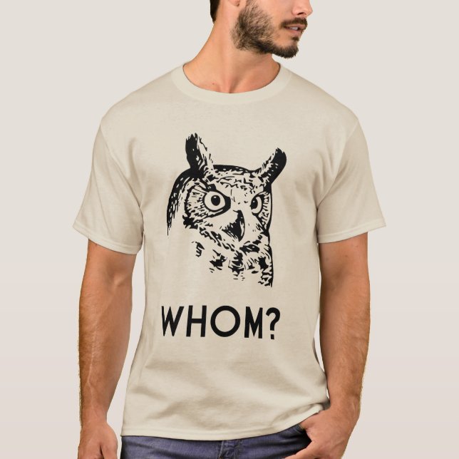 T-shirts Hoo Who Grammar Owl (Frente)