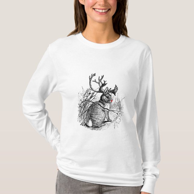 T-shirts Hoodie de Jackalope (Frente)