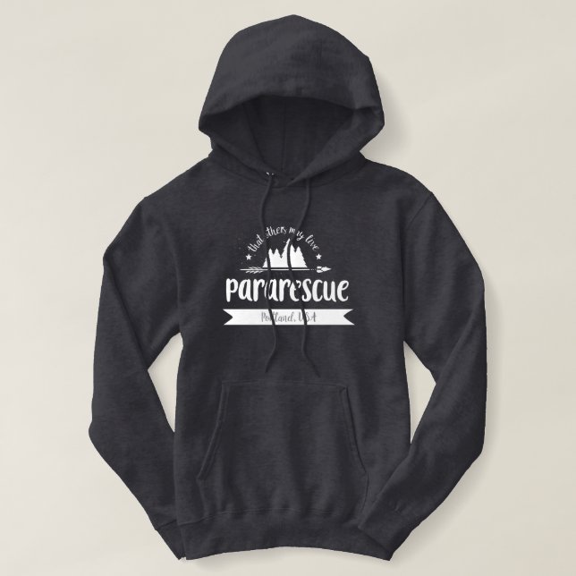 T-shirts Hoodie de Portland do Pararescue (Frente do Design)
