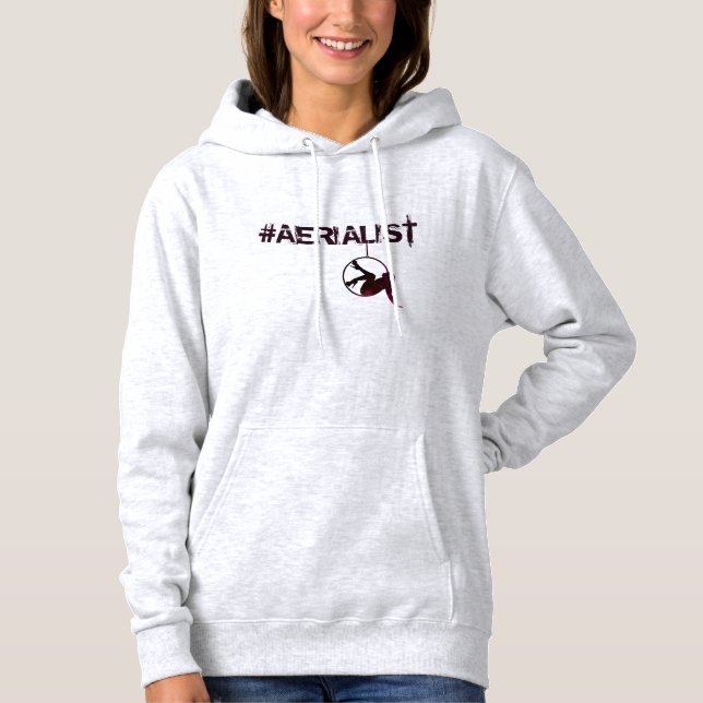 T-shirts Hoodie do #AERIALIST - aro/Lyra aéreos (Frente)