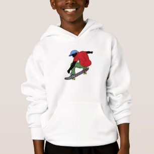 T-shirts Hoodie do skate dos meninos